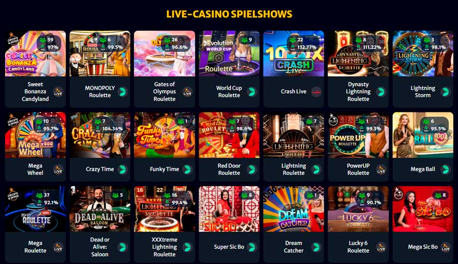 Live Casino im Hell Spin