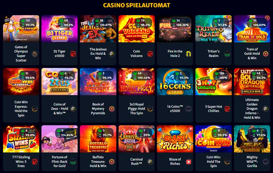 Hell Spin Casino Spielautomat