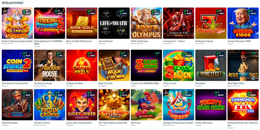 Spieleautomat im Ivibet Casino