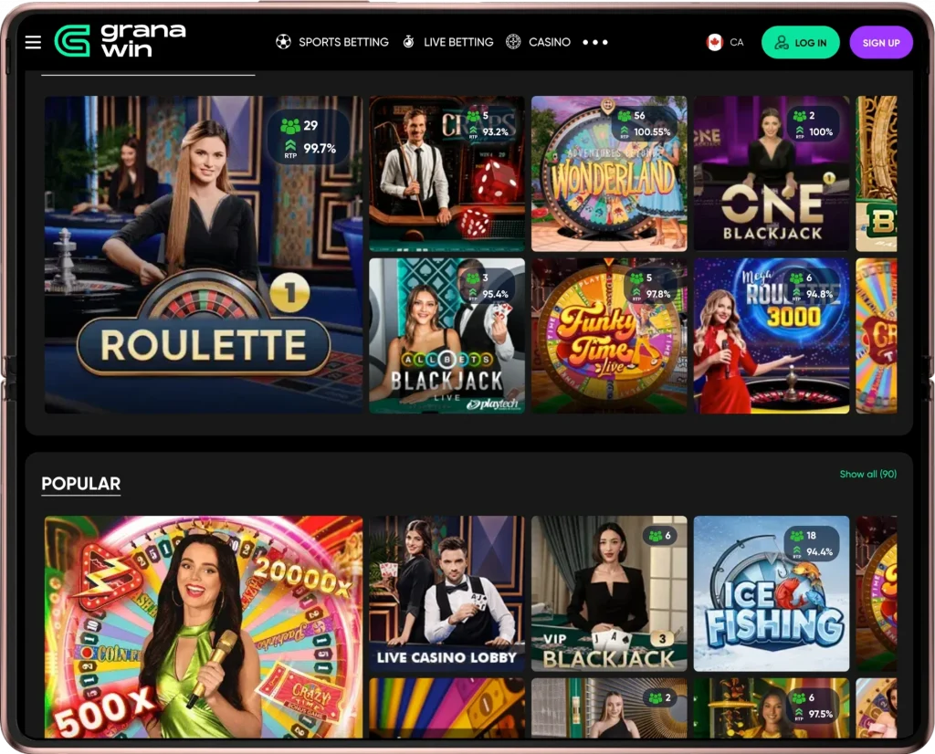 Granawin Live Dealer