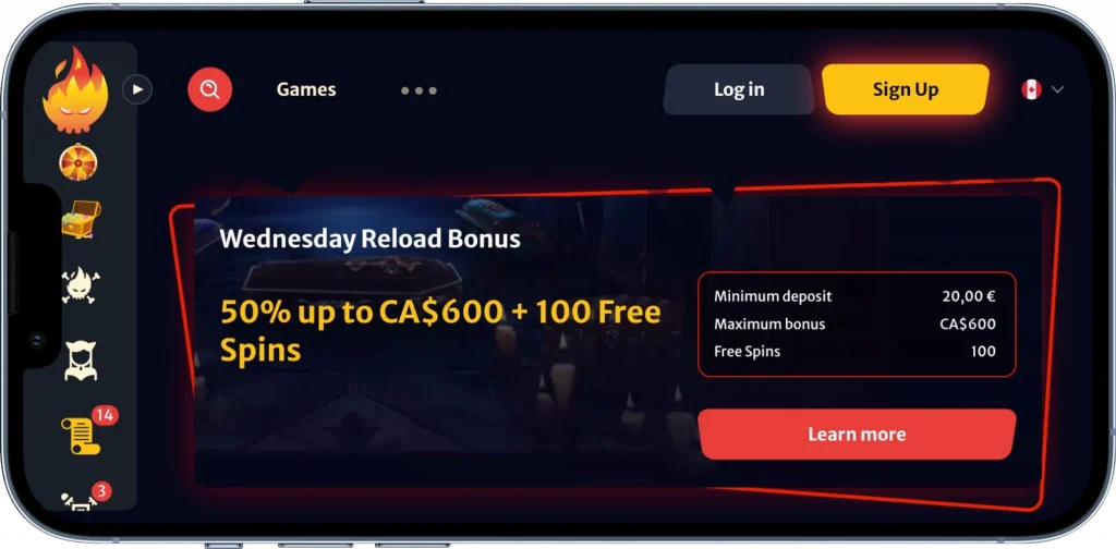 Hellspin Reload Bonuses