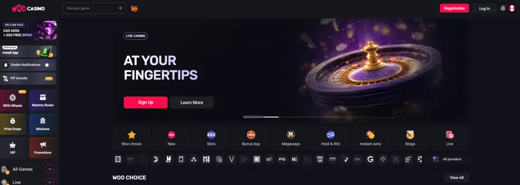woocasino review