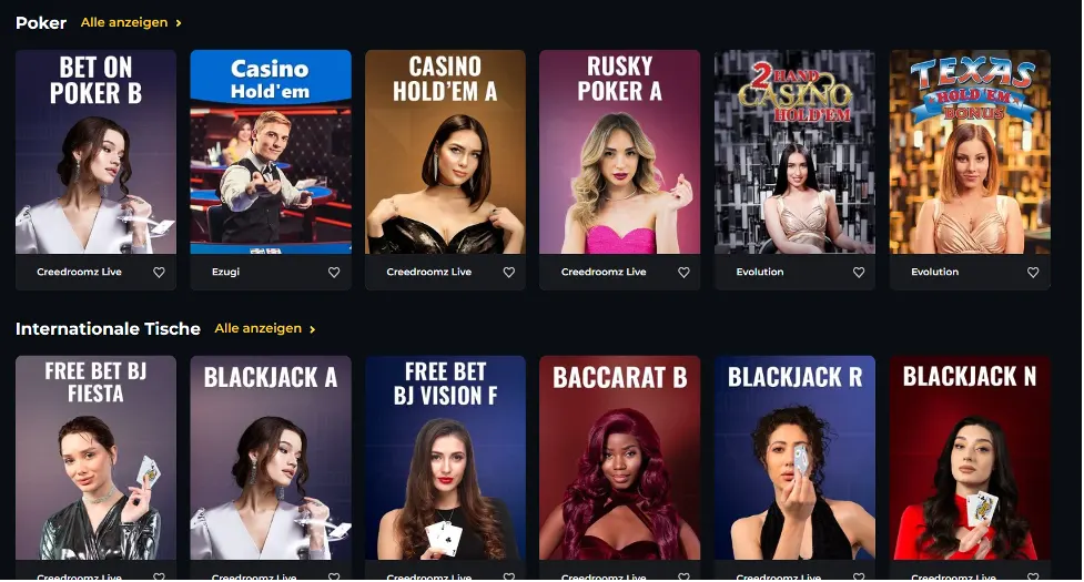 Boomerang Casino Poker