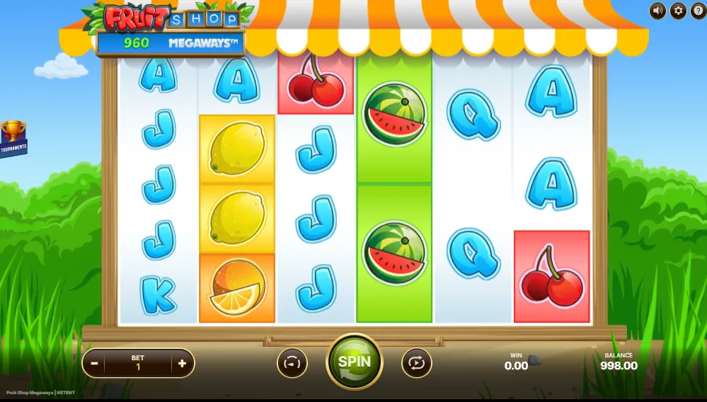 fruit shop megaways slot