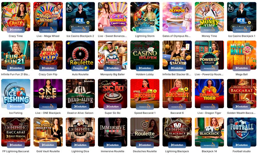 Live Spiele im Ice Casino
