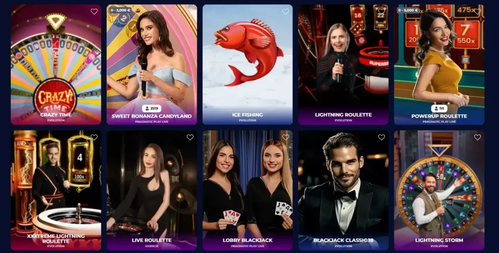 live games im ninecasino