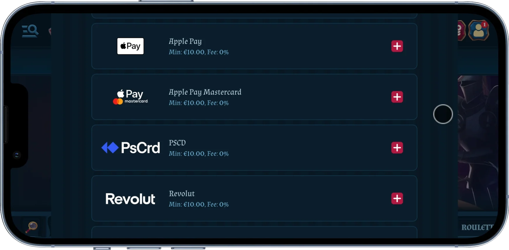 Mobile Casino Payment