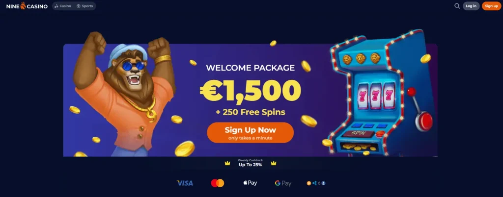 ninecasino home