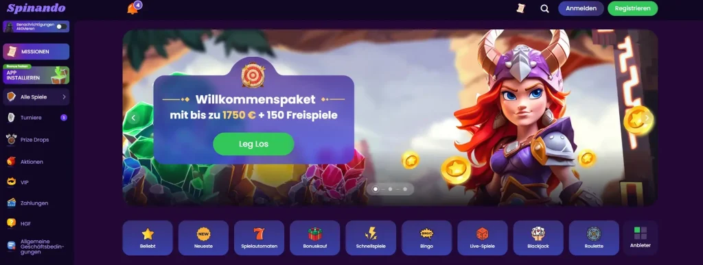 spinando casino