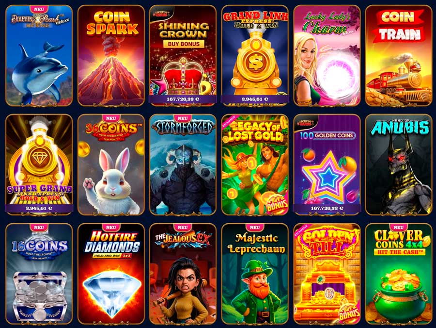 Spielautomaten im Casombie Casino