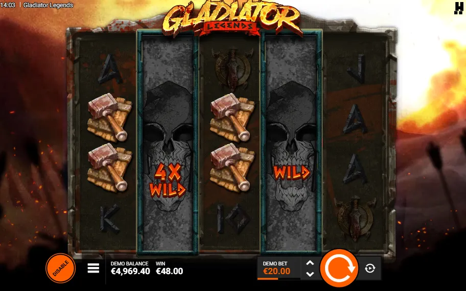 gladiator legends slot