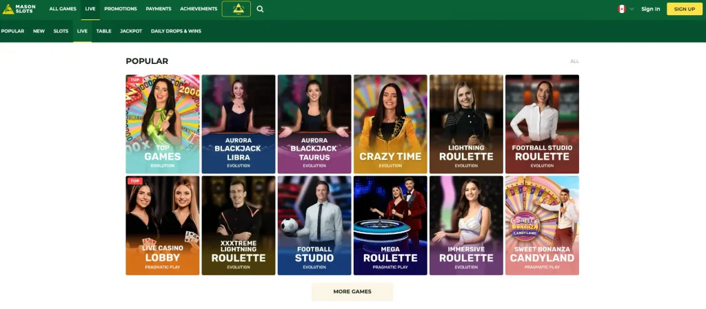 Live Dealer Games