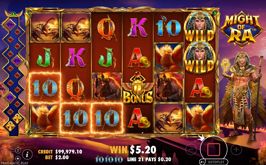 might of ra slot