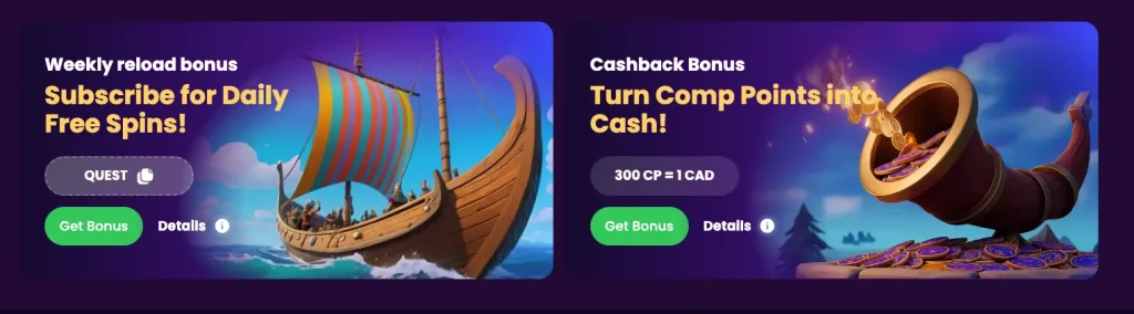 Spinando Bonuses