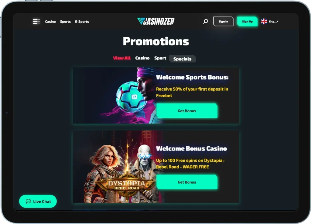 Casinozer Promotions