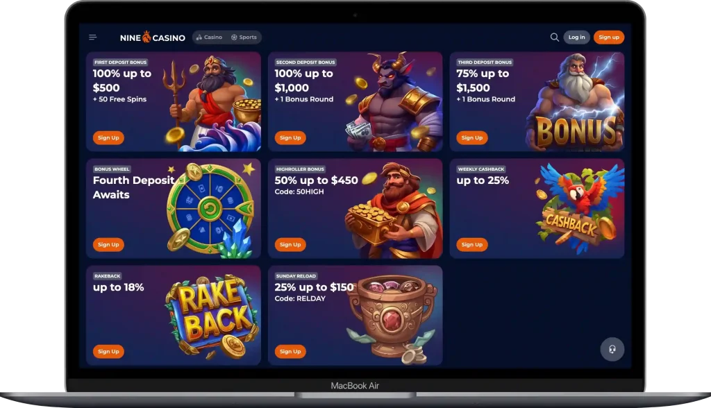 Nine Casino Bonuses