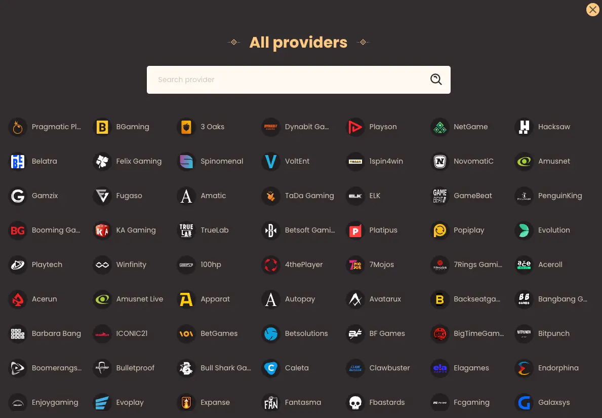 online casino providers